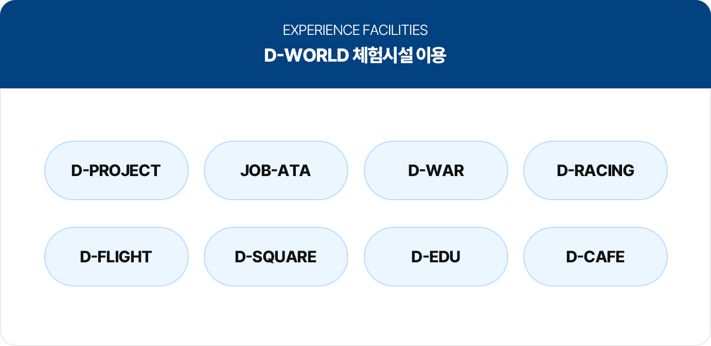 체험 - 디월드 체험